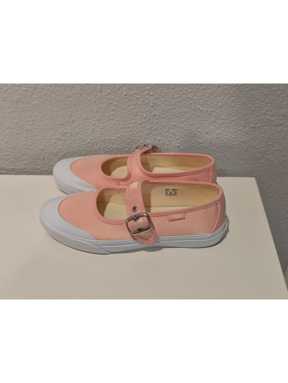 Vans Pink Mary Jane Canvas Shoes Size 5.5 and Women
